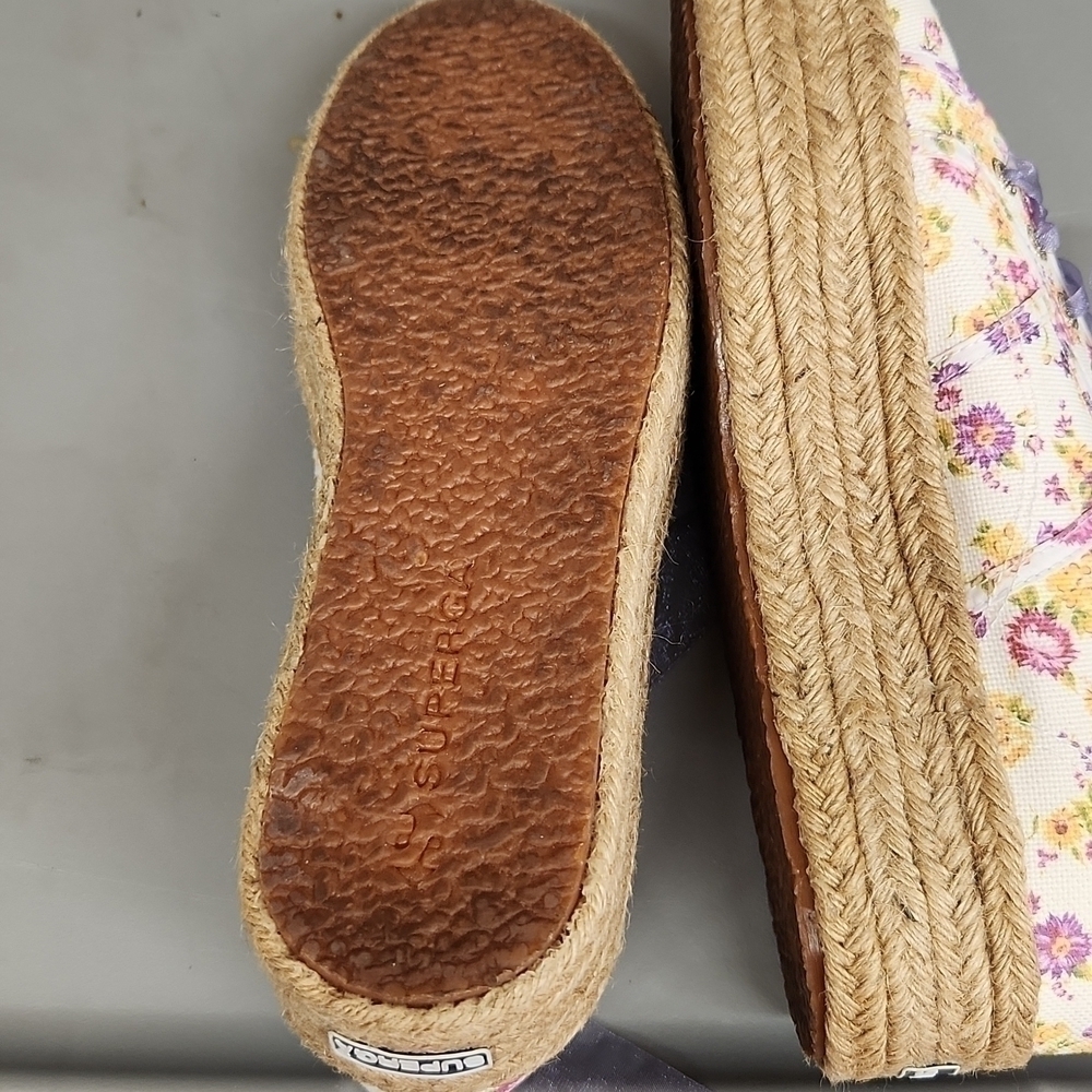 𝅺loveshackfancy superga women's size 39.5 EUC tropical sunset - Picture 6 of 8